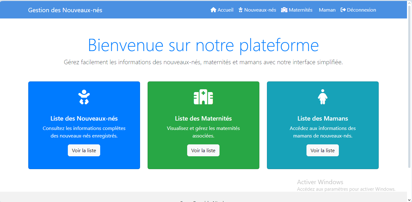 Gestion des nouveaux nés